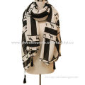 Zebra Print Polyester Scarf